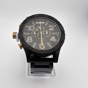 Nixon NIXON watch 51-30 CHRONO A083-1041 MATTE BLACK GOLD A0831041